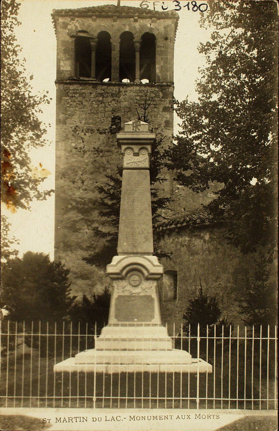 Saint-Martin-du-Lac. Monument aux morts.