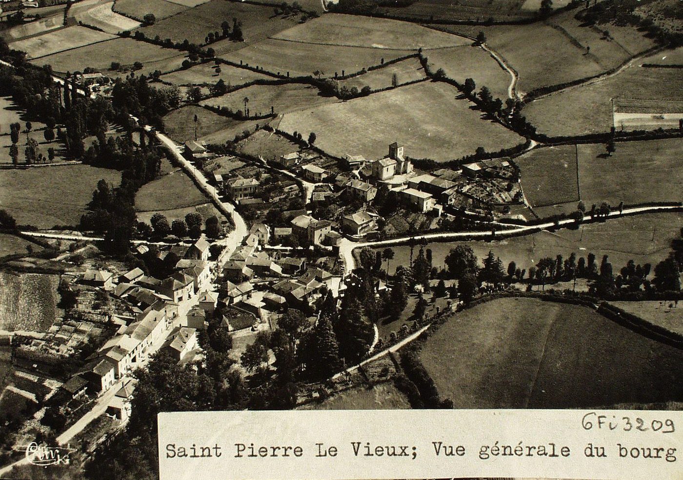 Saint-Pierre-le-Vieux. Vue générale aérienne.