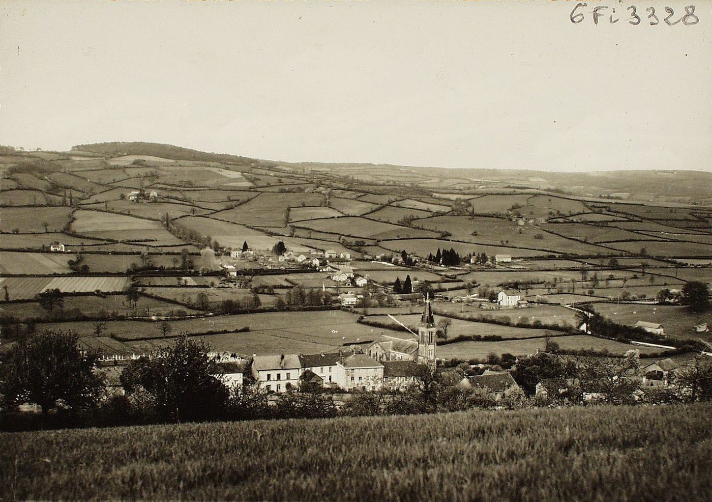 Saint-Symphorien-de-Marmagne. Vue panoramique.