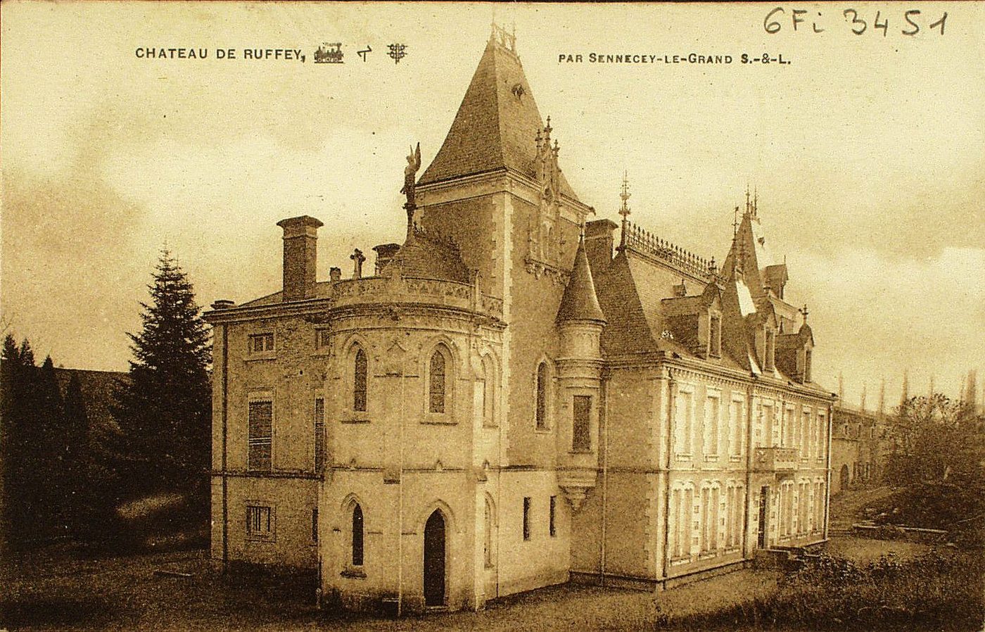 Château de Ruffey par Sennecey-le-Grand.