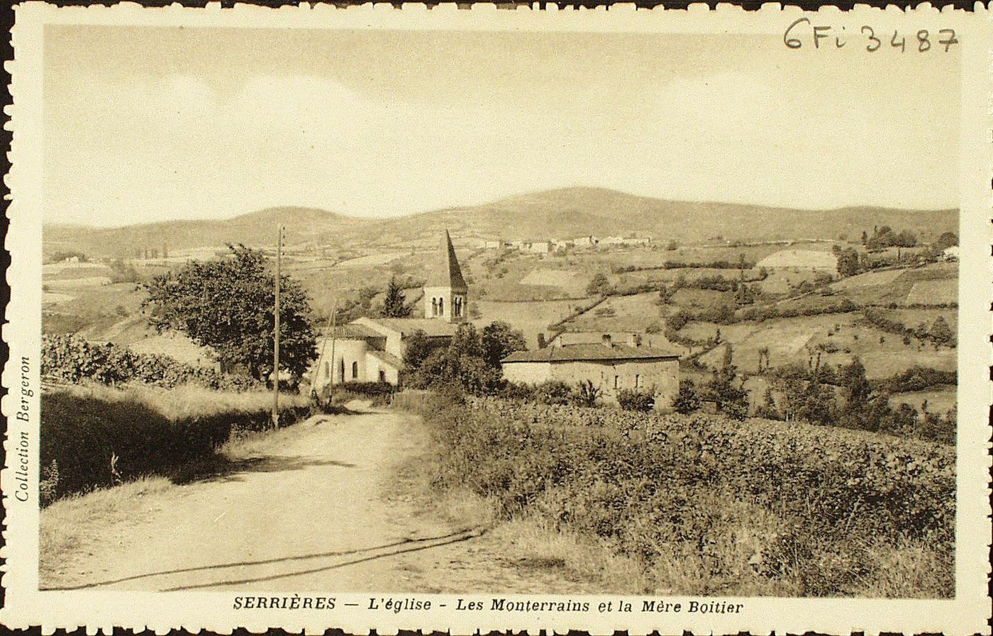 Serrières. L'église. Les Monterrains et la Mère Boitier.