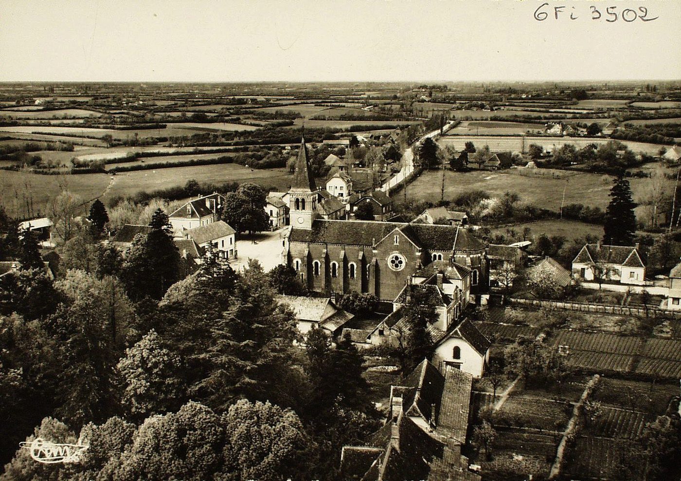Simard. Vue générale aérienne.