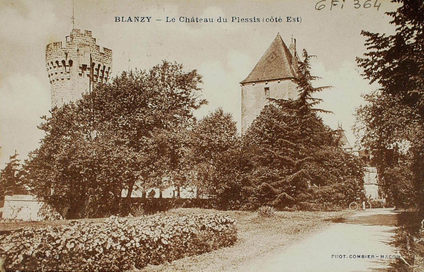 Blanzy. Le château du Plessis (côté Est).