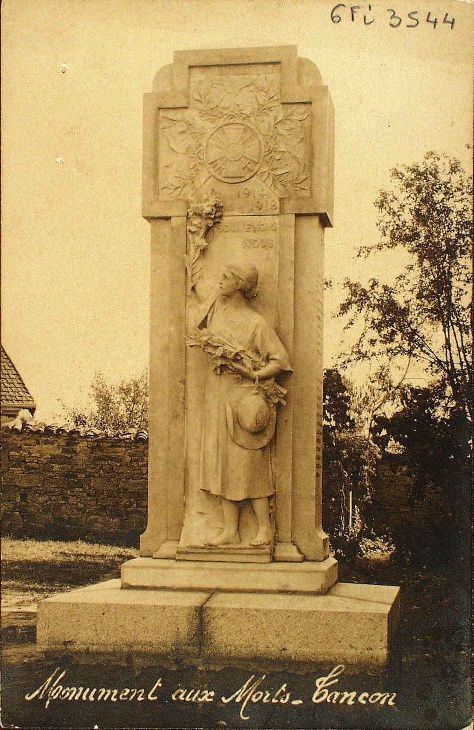 Monument aux morts. Tancon.