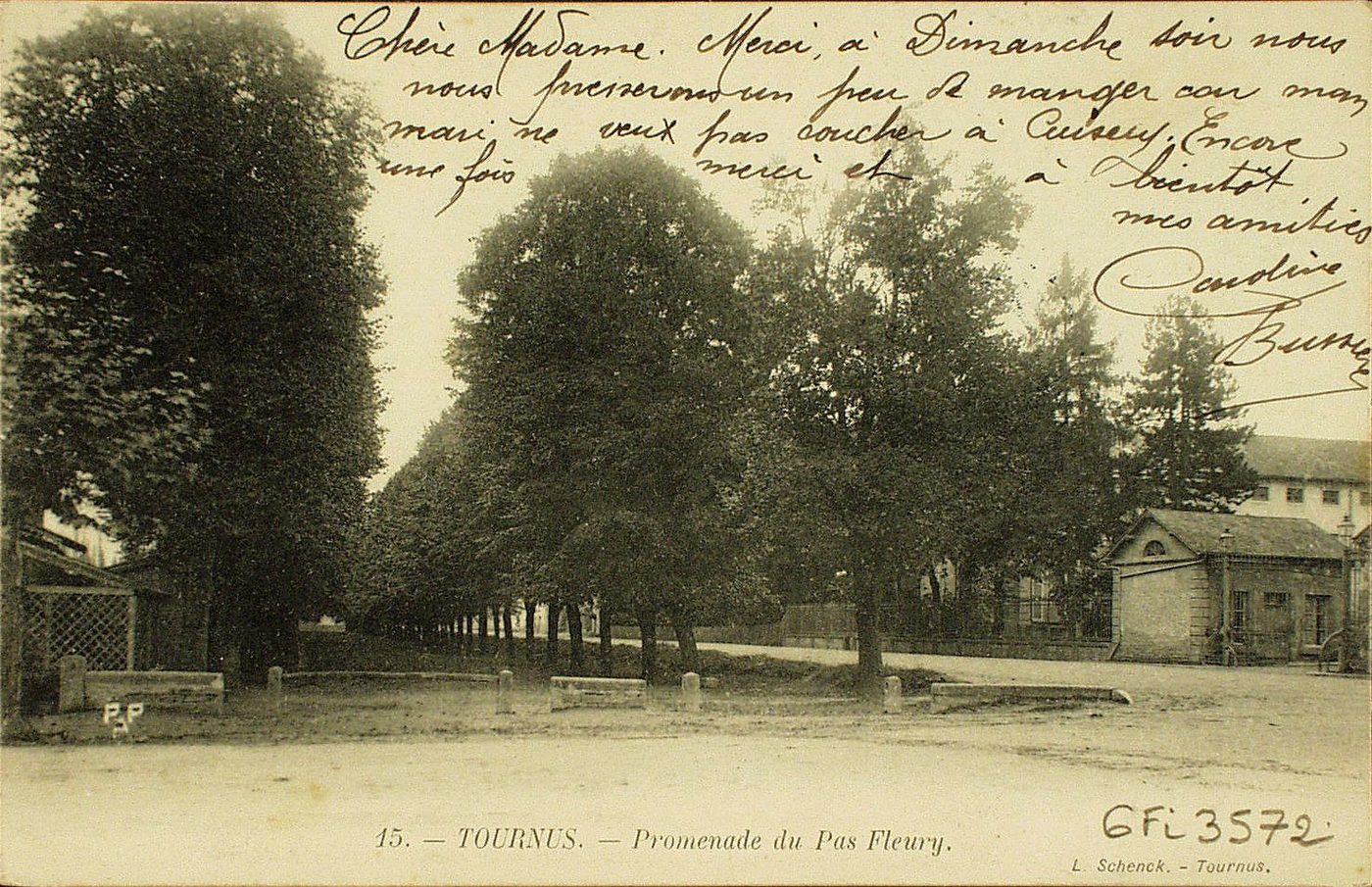 Tournus. Promenade du Pas Fleury.
