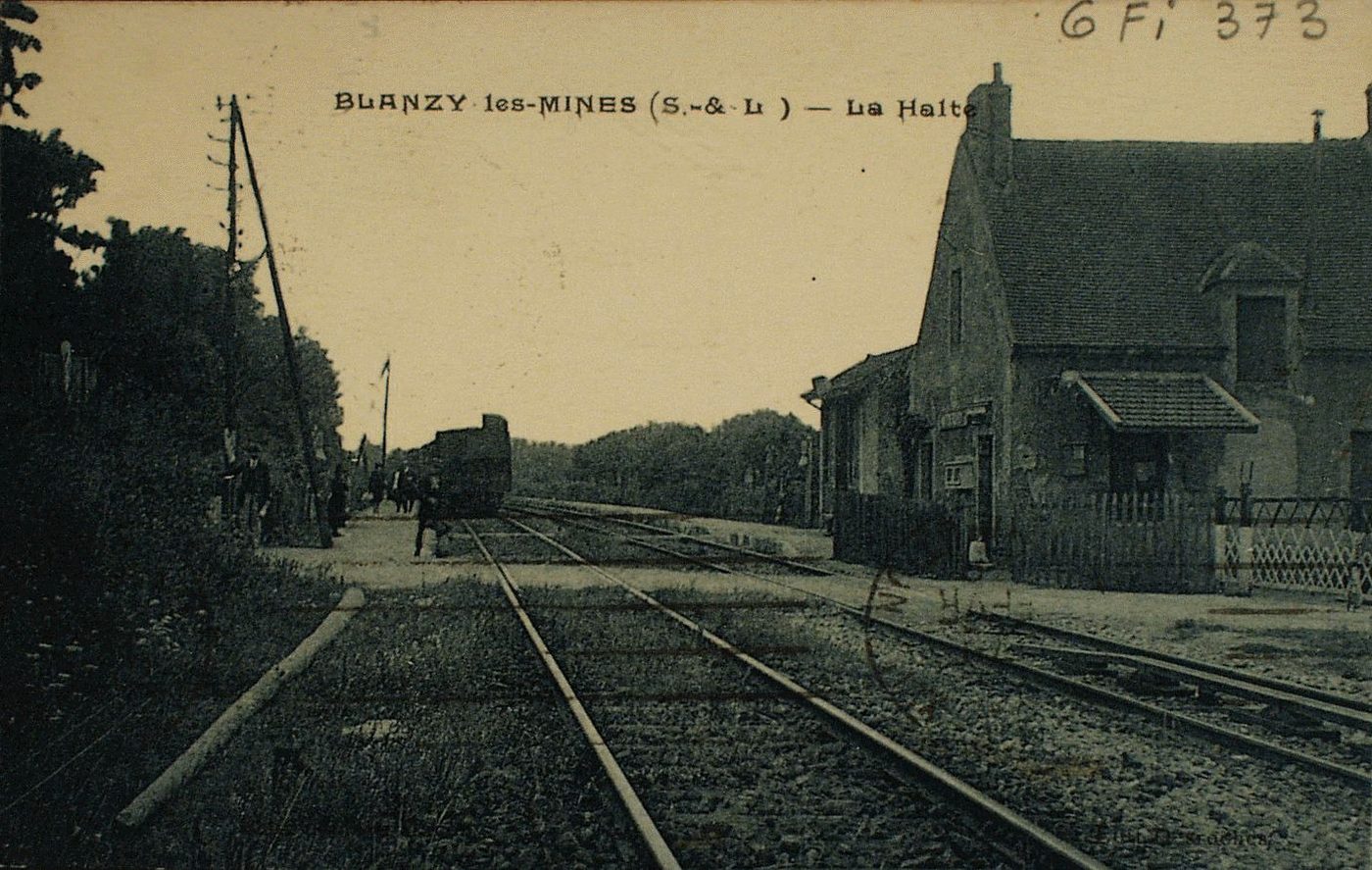 Blanzy-les-Mines. La halte.