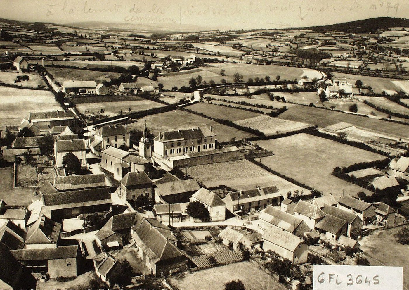 Trivy. Vue générale aérienne.