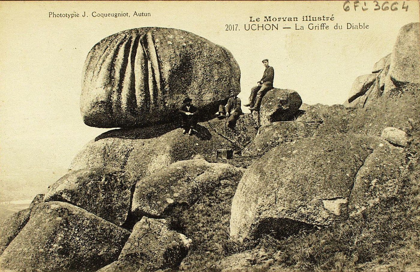 Le Morvan illustré. Uchon. La Griffe du Diable.