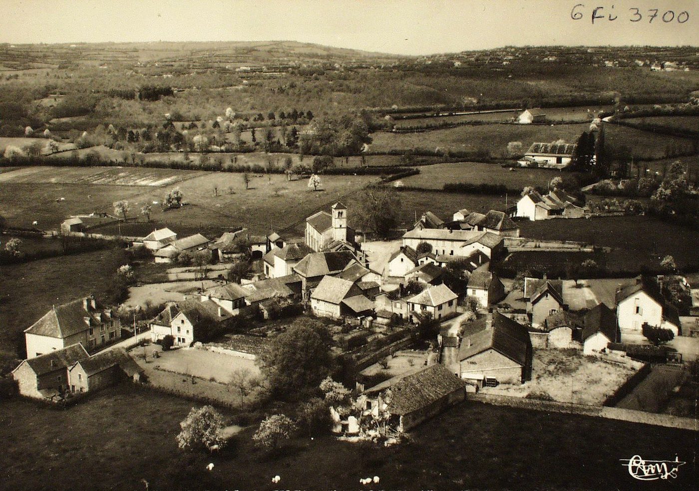Vauban. Vue générale aérienne.