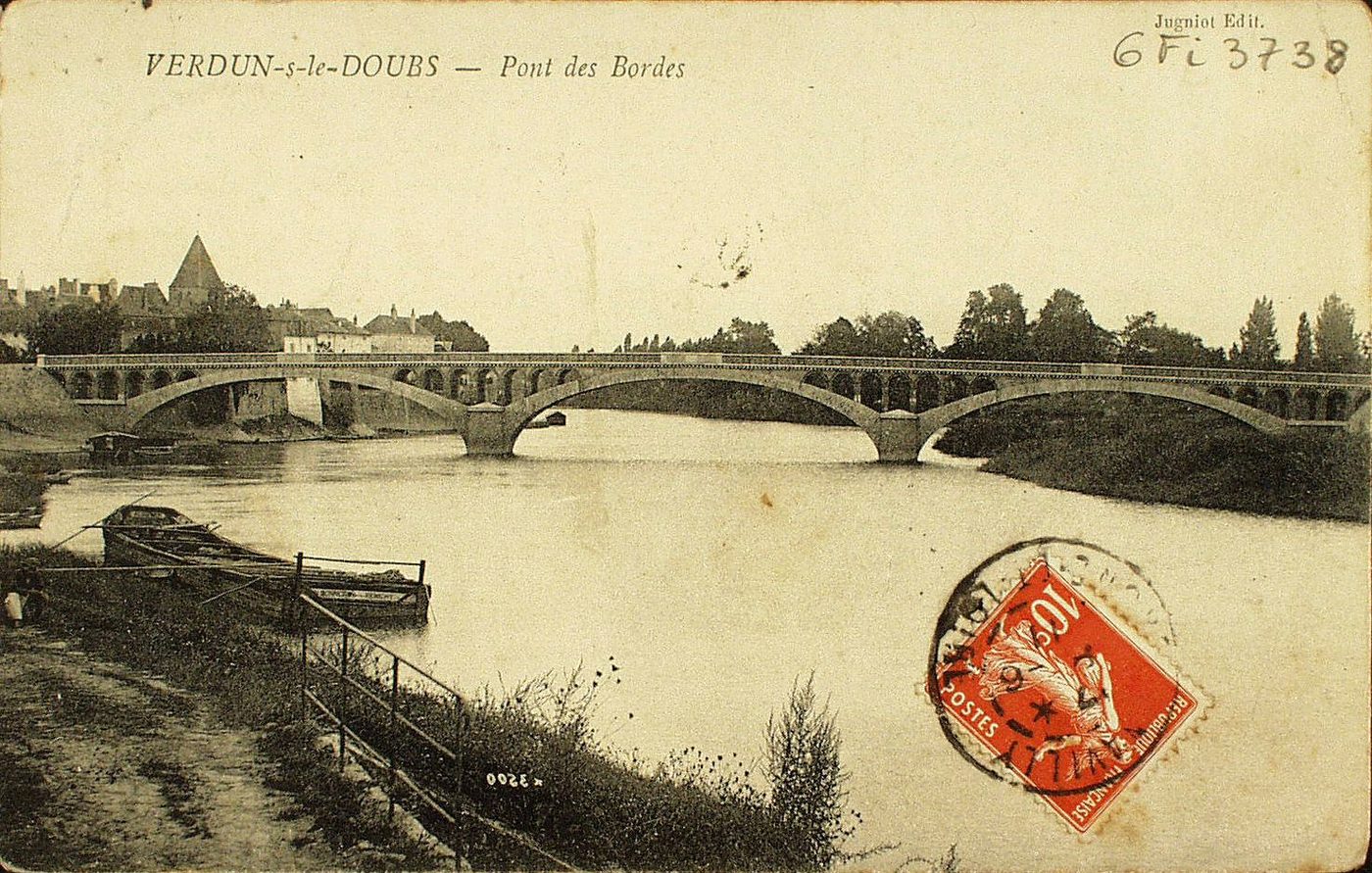 Verdun-sur-le-Doubs. Pont des Bordes.