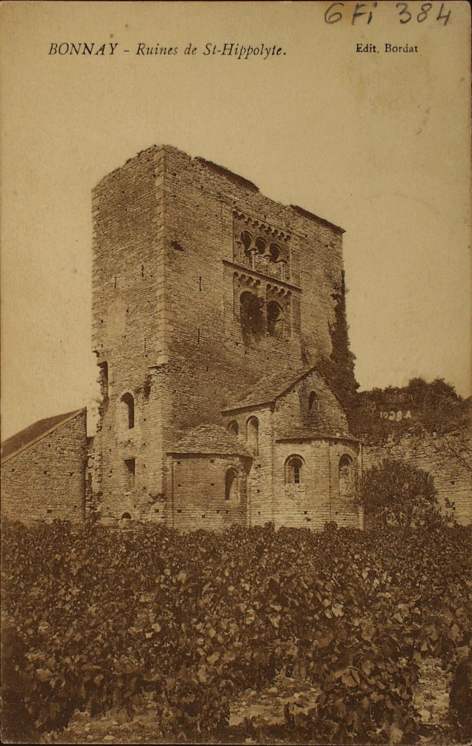 Bonnay. Ruines de Saint-Hippolyte.