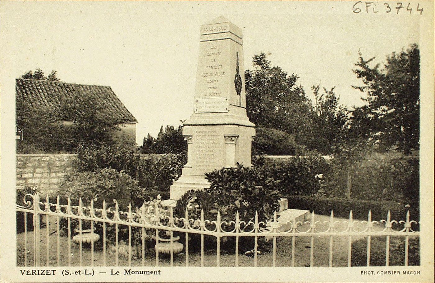 Vérizet. Le monument.