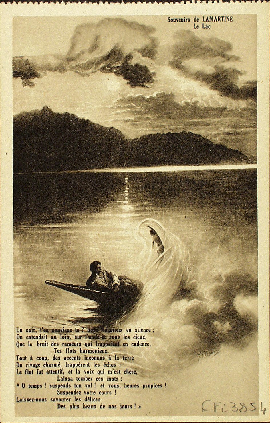 Souvenirs de Lamartine. Le lac.