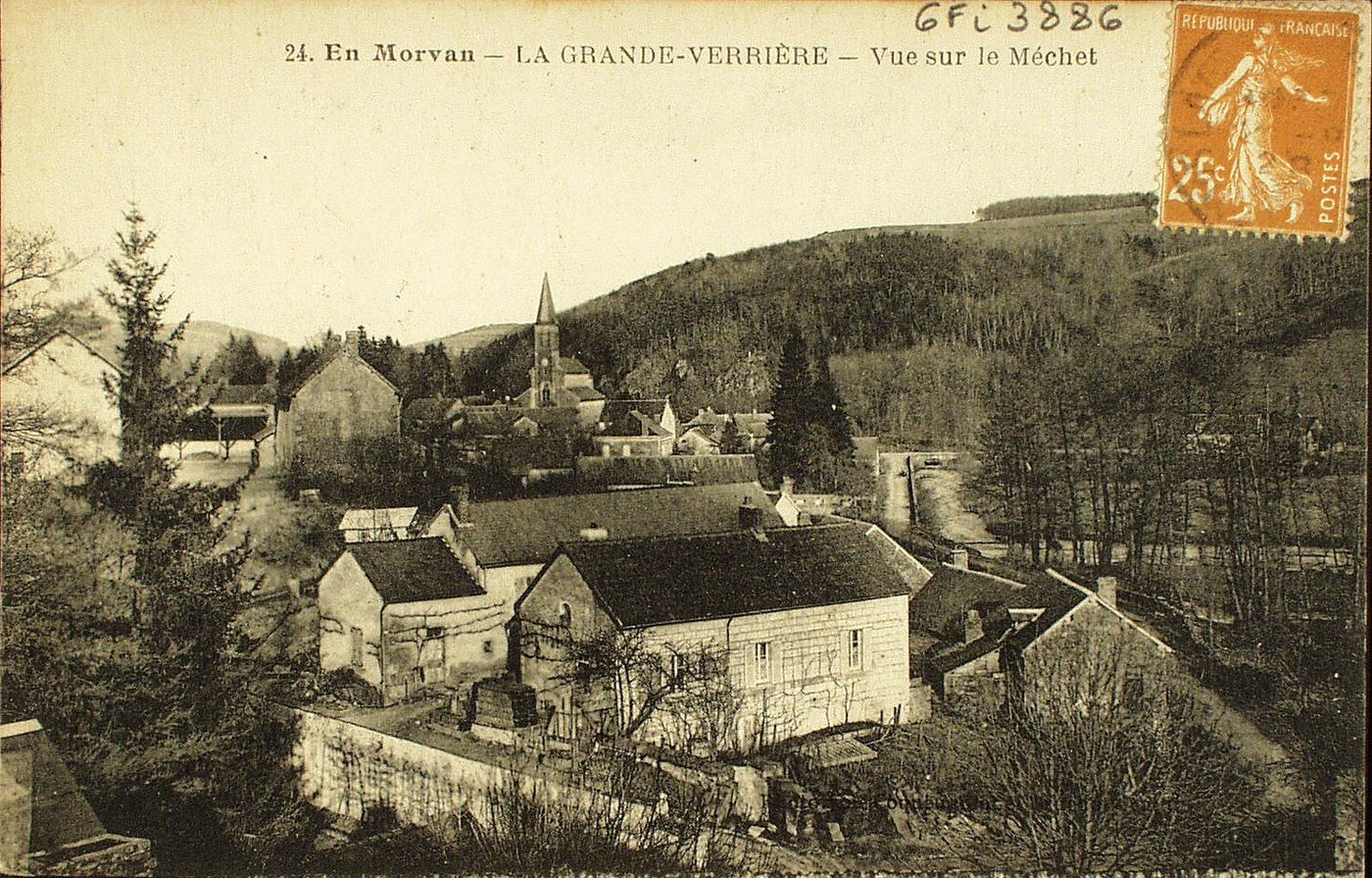 En Morvan. La Grande-Verrière. Vue sur le Méchet.