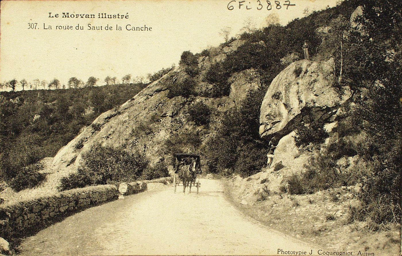 Le Morvan illustré. La route du Saut de la Canche.