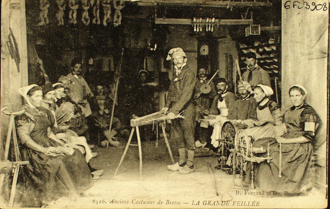 Anciens costumes de Bresse. La grande veillée.