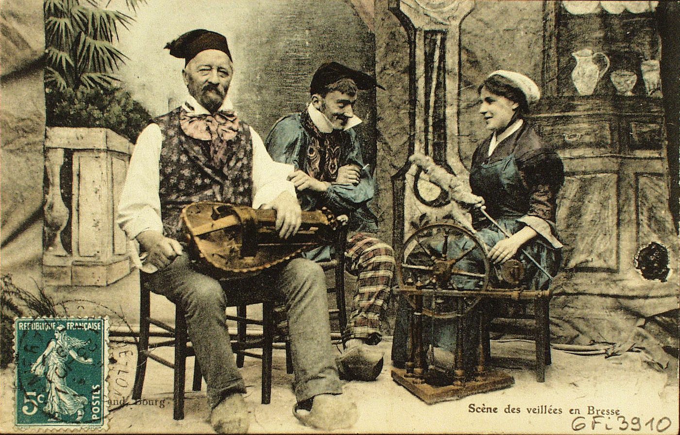 Scène des veillées en Bresse.