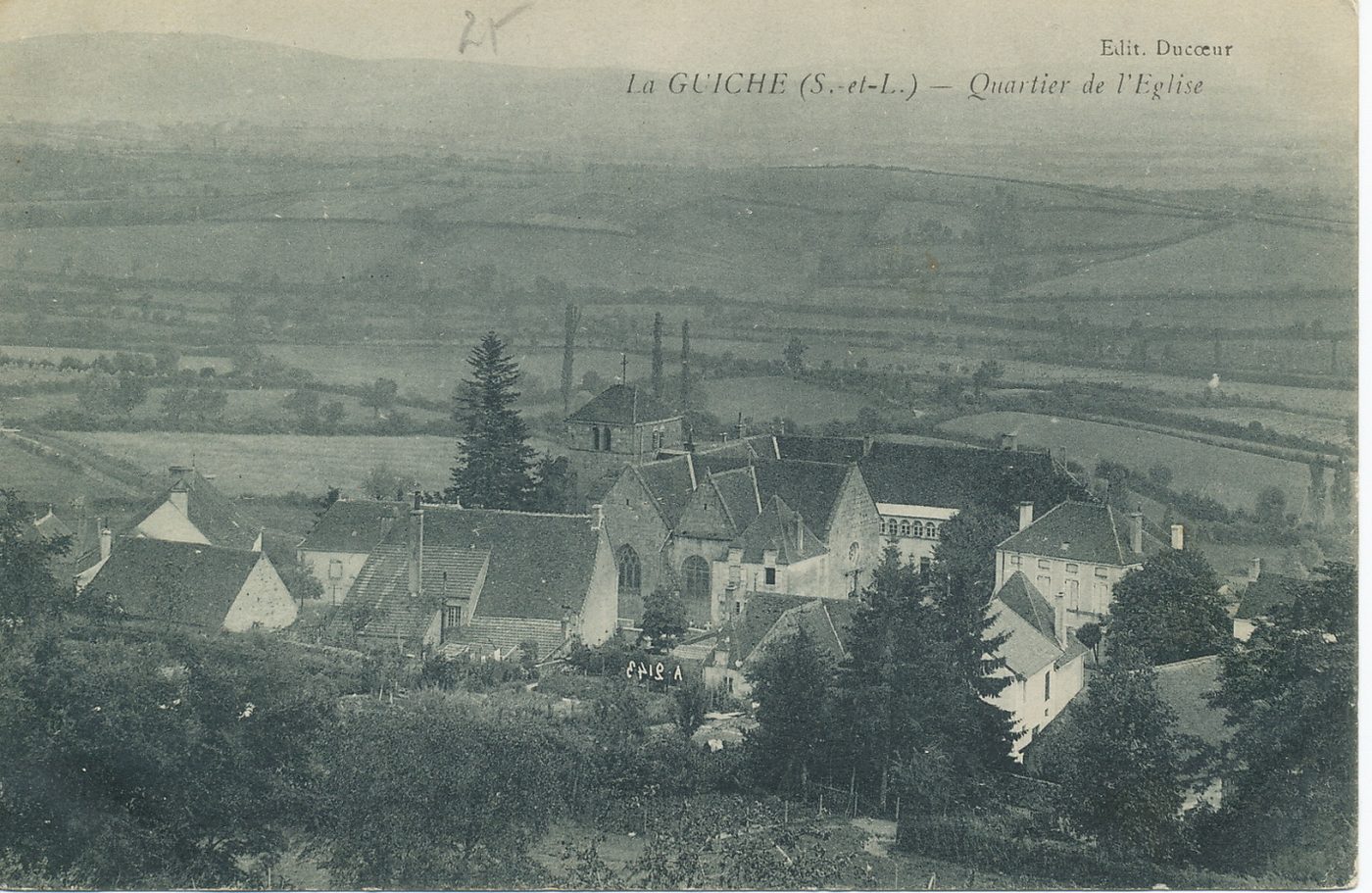 La Guiche. Quartier de l'église.