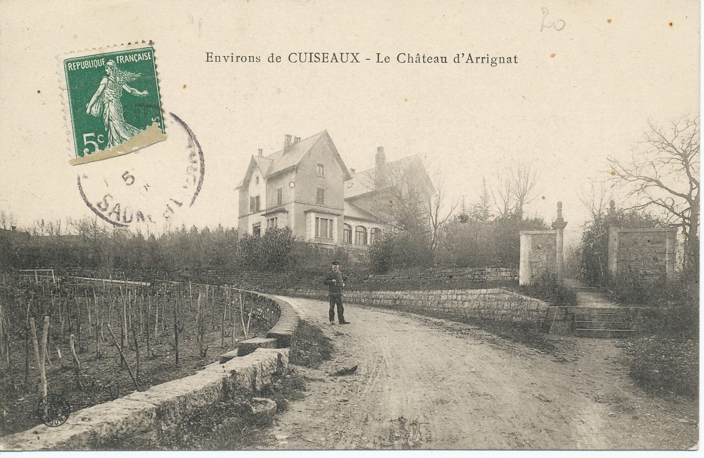 Environs de Cuiseaux. Le château d'Arrignat.
