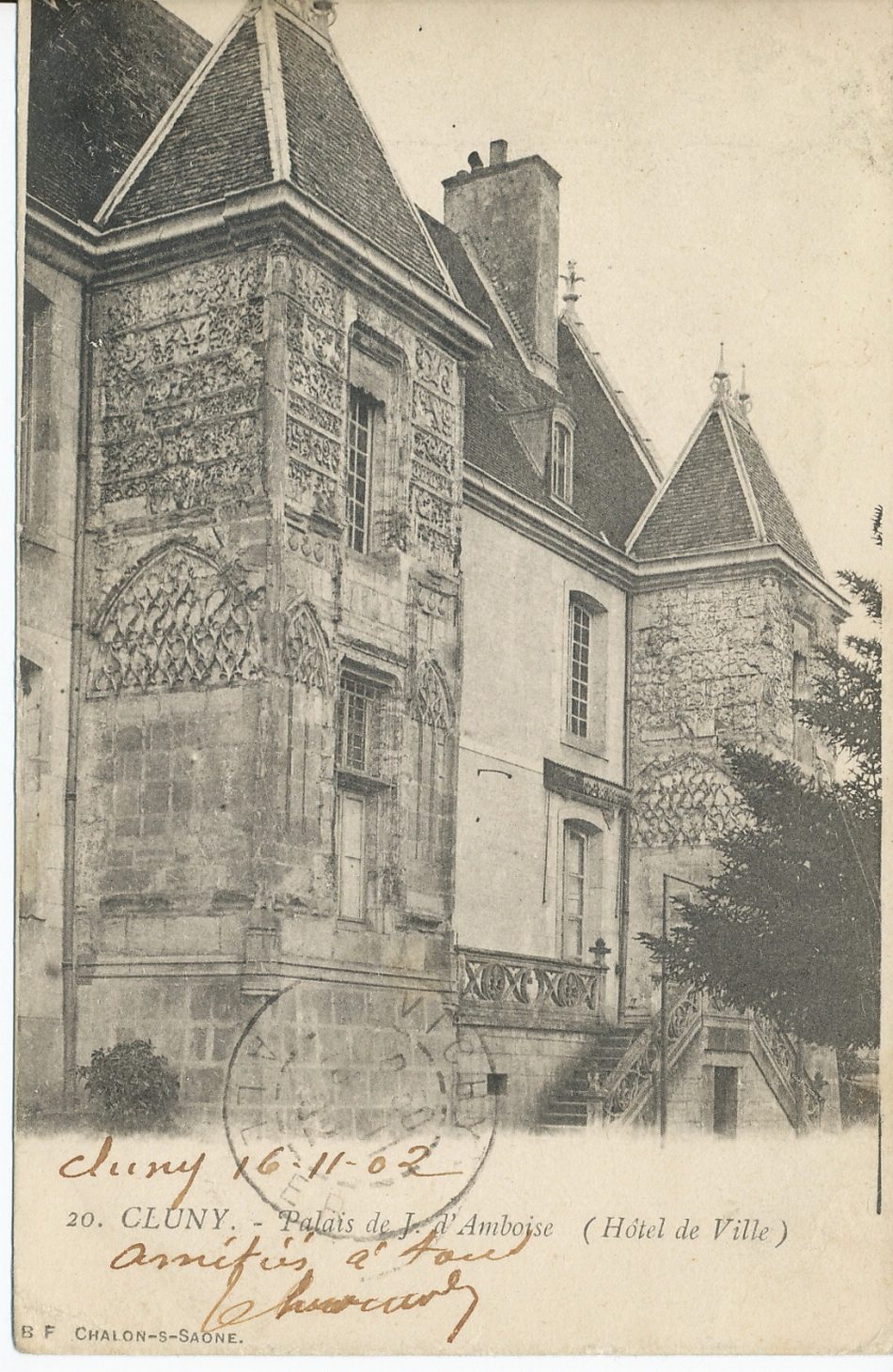 Cluny. Palais de Jacques d'Amboise (hôtel de ville).
