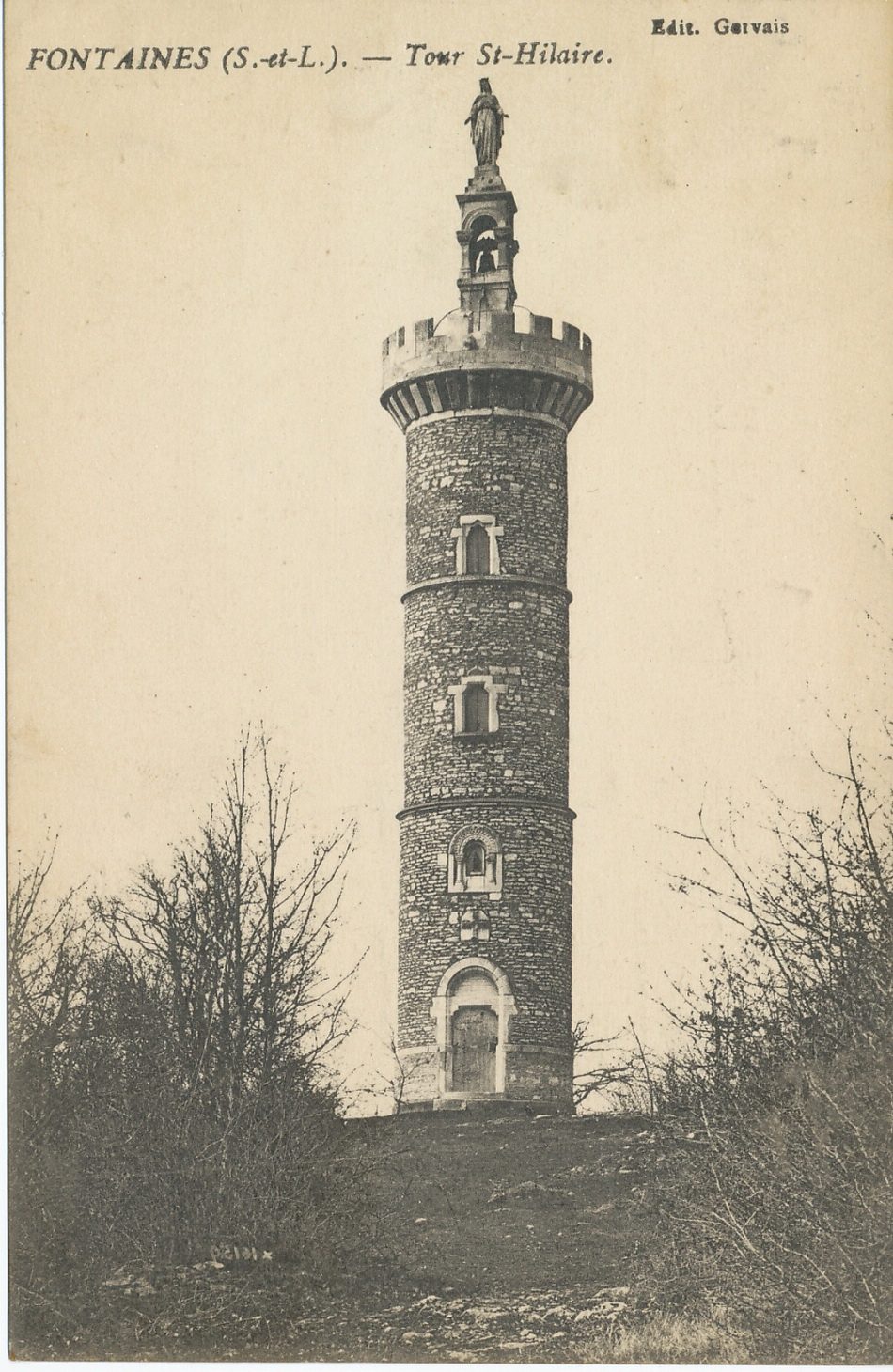 Fontaines. Tour Saint-Hilaire.