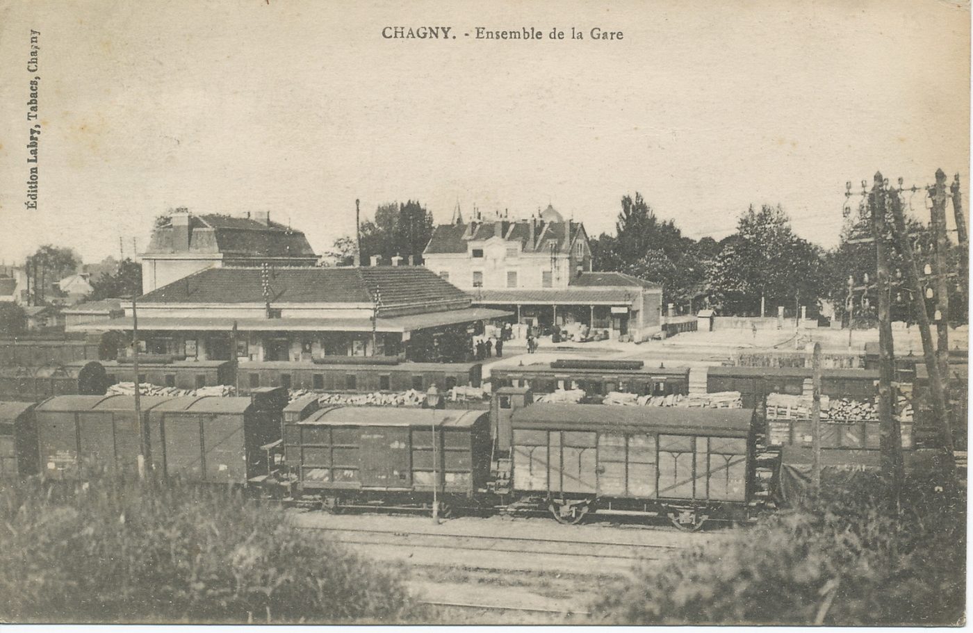 Chagny. Ensemble de la gare.