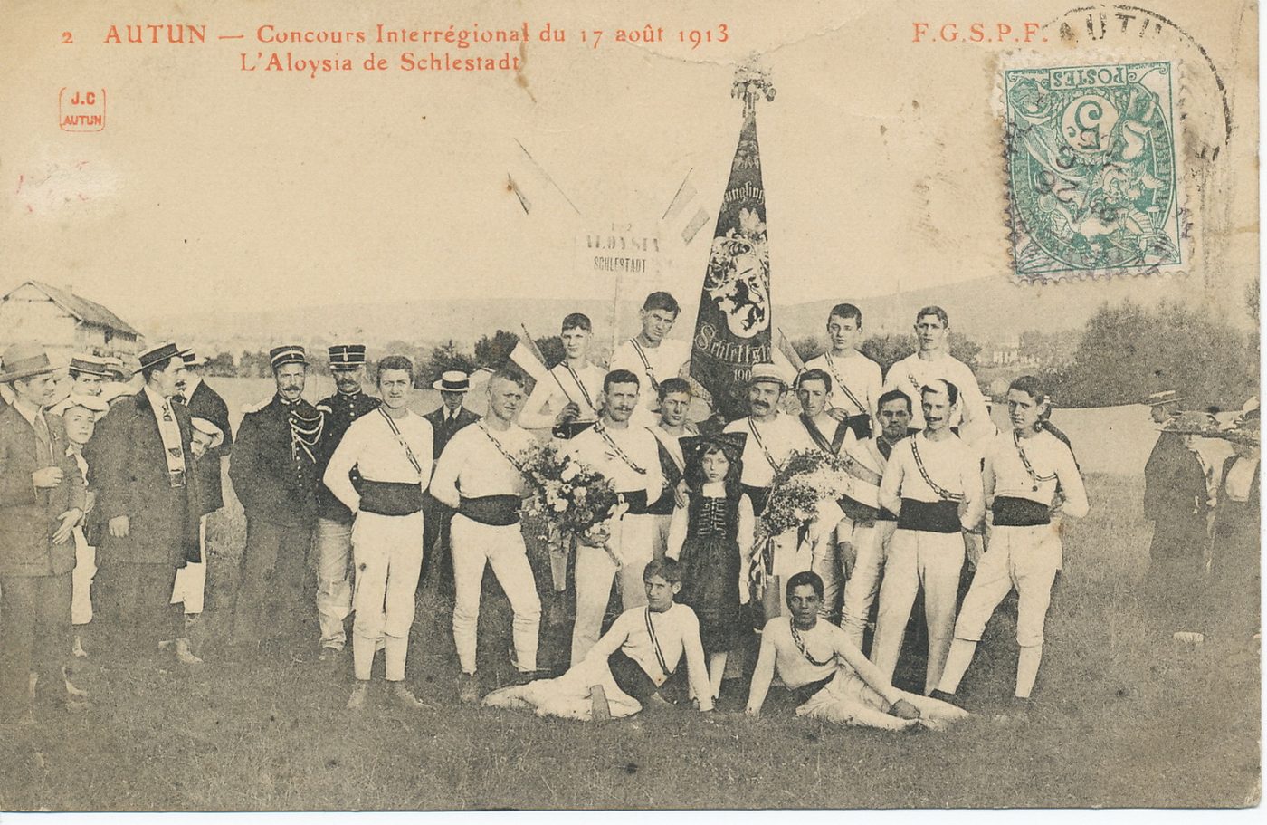 Autun. Concours interrégional du 17 août 1913. L'Aloysia de Schlestadt.
