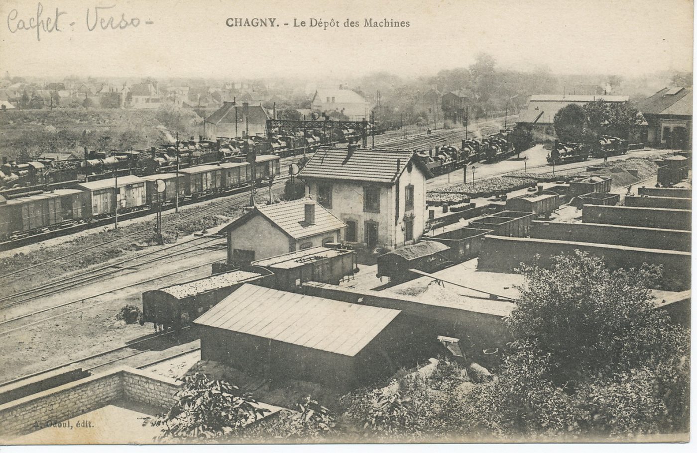 Chagny. Le dépôt des machines.