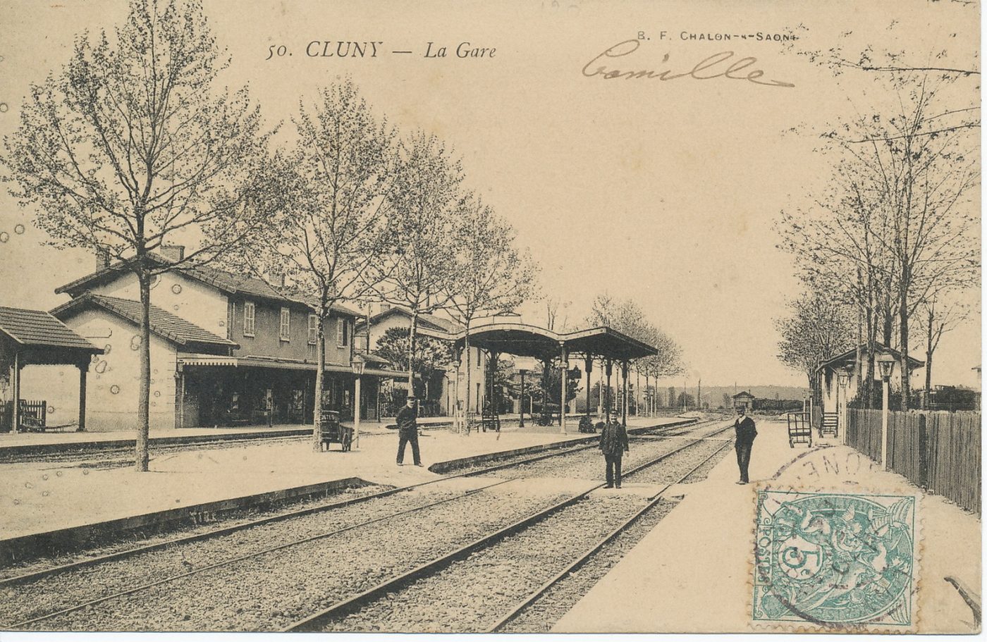 Cluny. La gare.