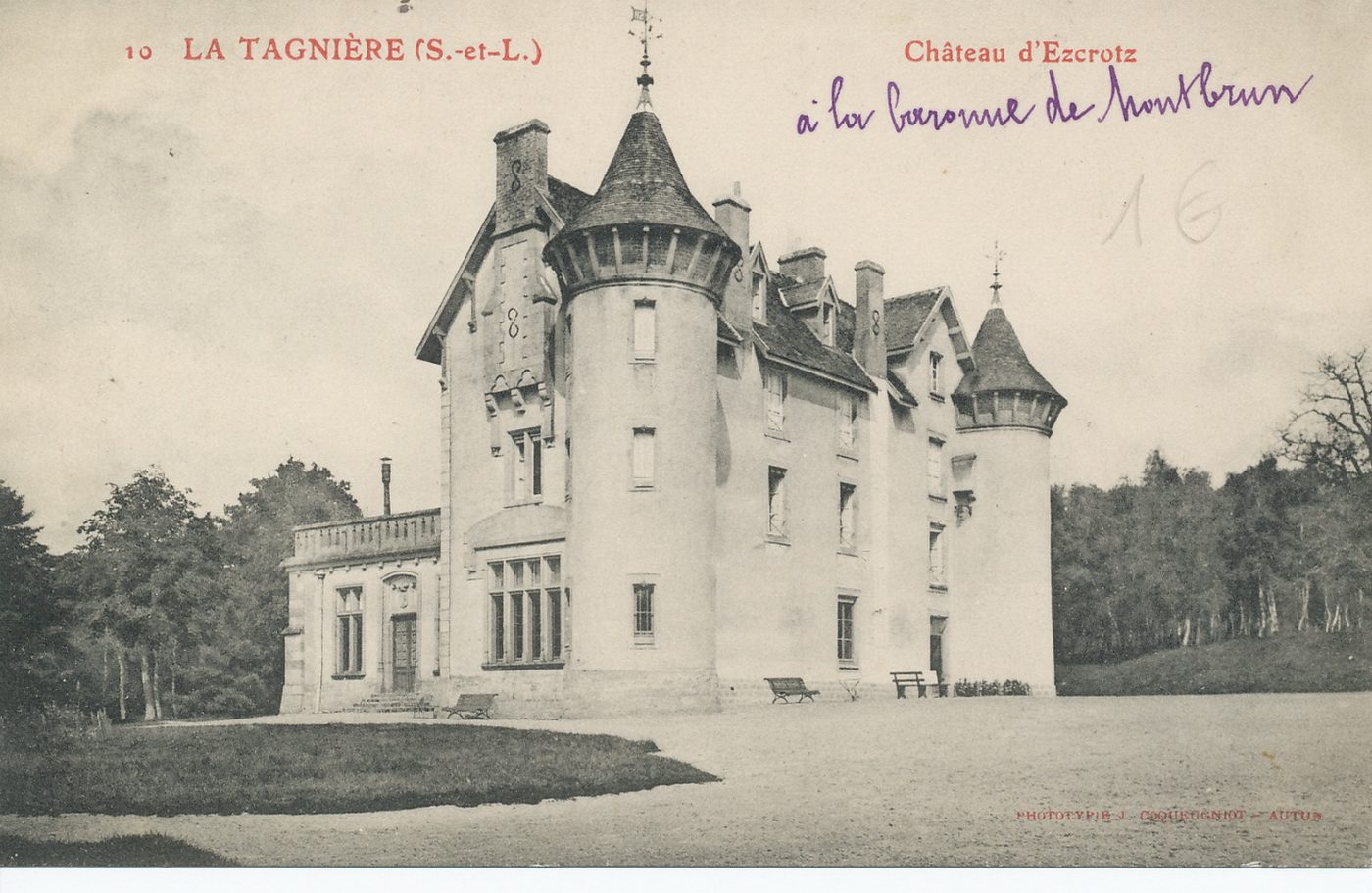 La Tagnière. Château d'Ezcrotz.