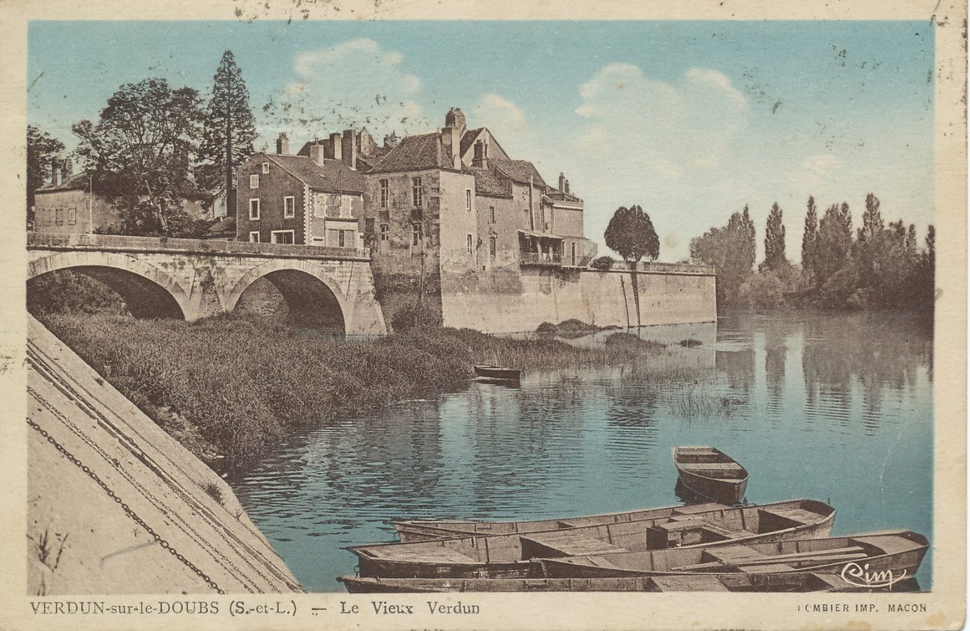 Verdun-sur-le-Doubs. Le vieux Verdun.