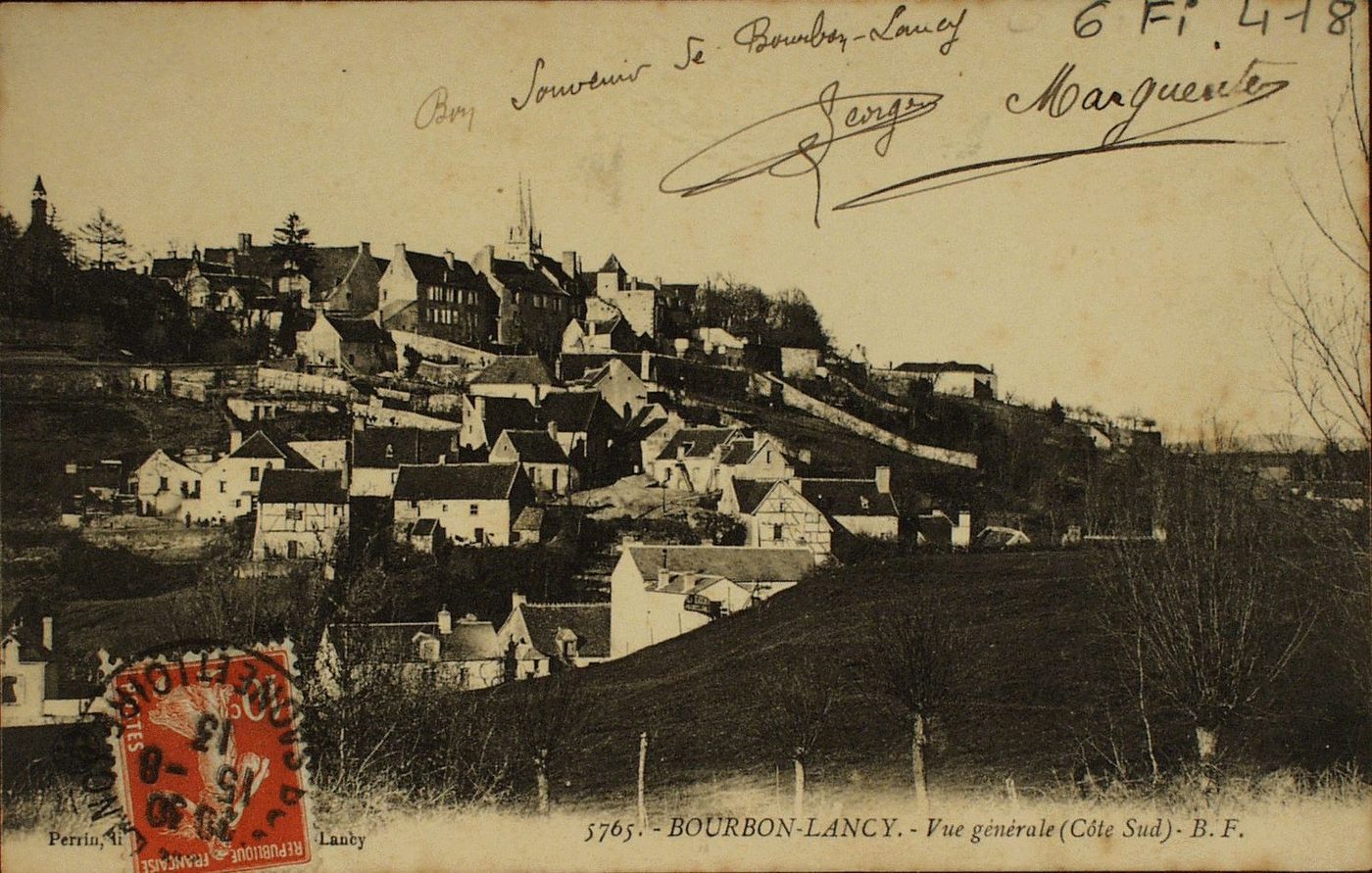 Bourbon-Lancy. Vue générale (côte sud).