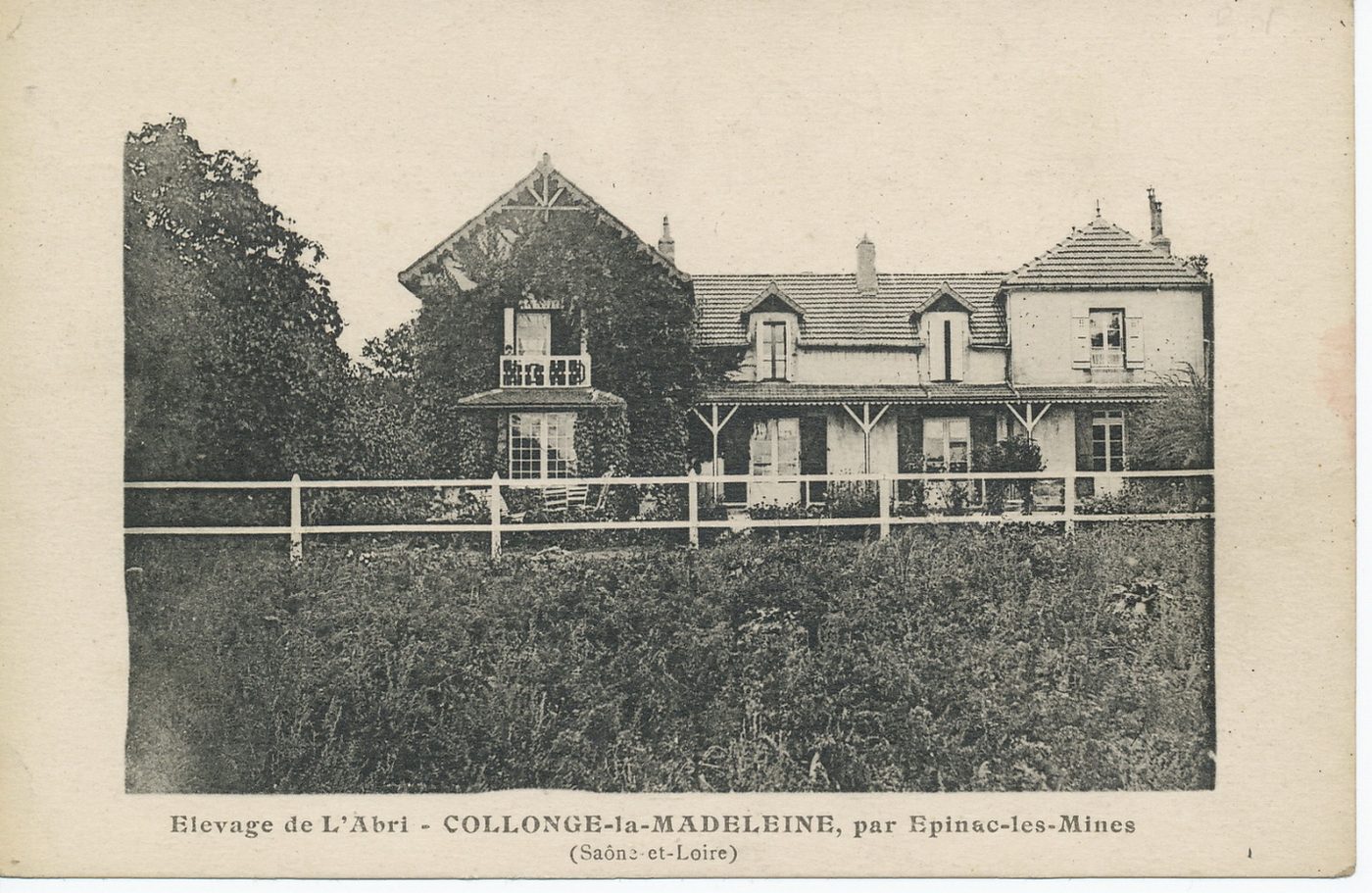 Elevage de l'abri. Collonge-la-Madeleine, par Epinac-les-Mines.