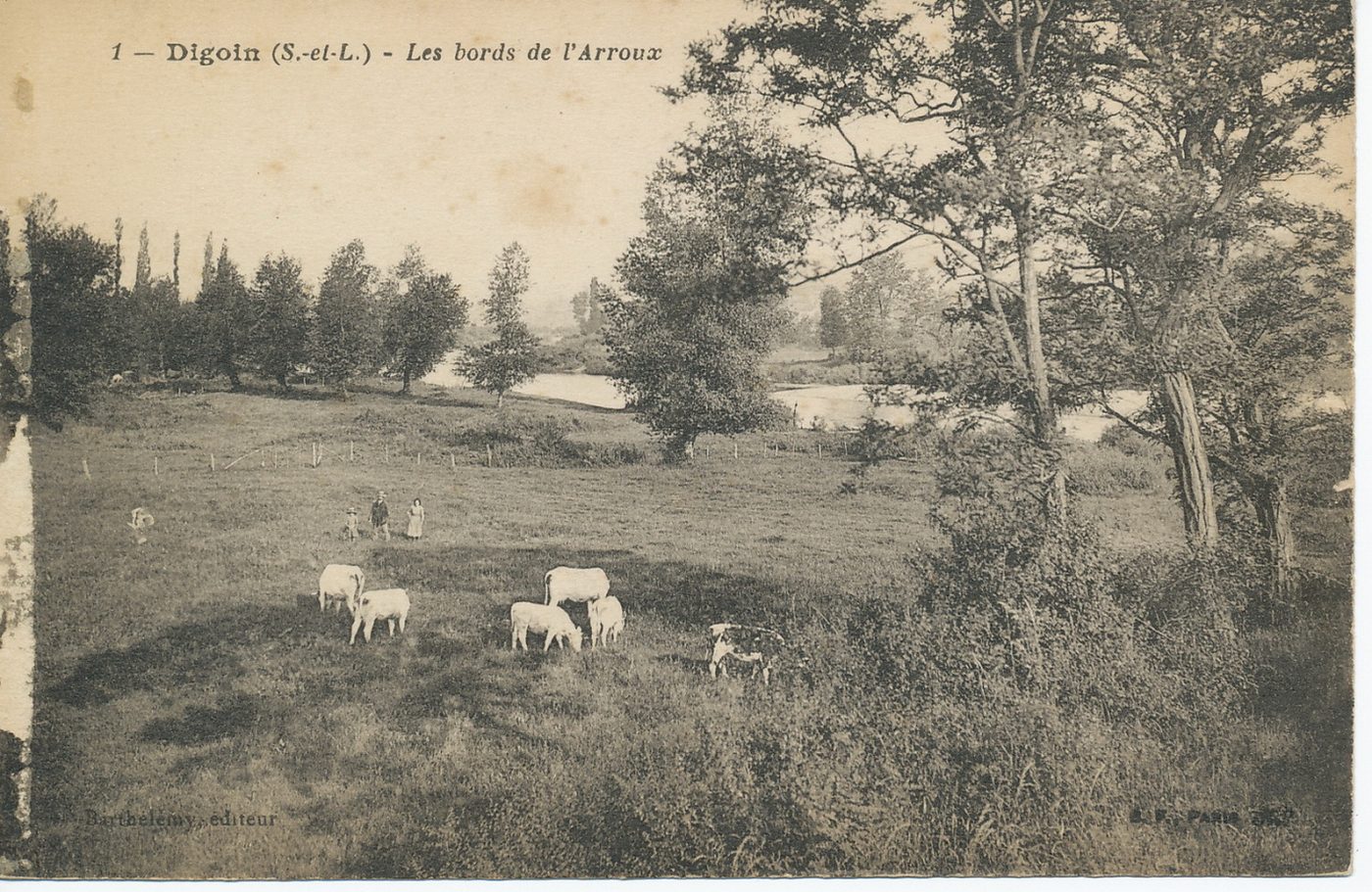 Digoin. Les bords de l'Arroux.