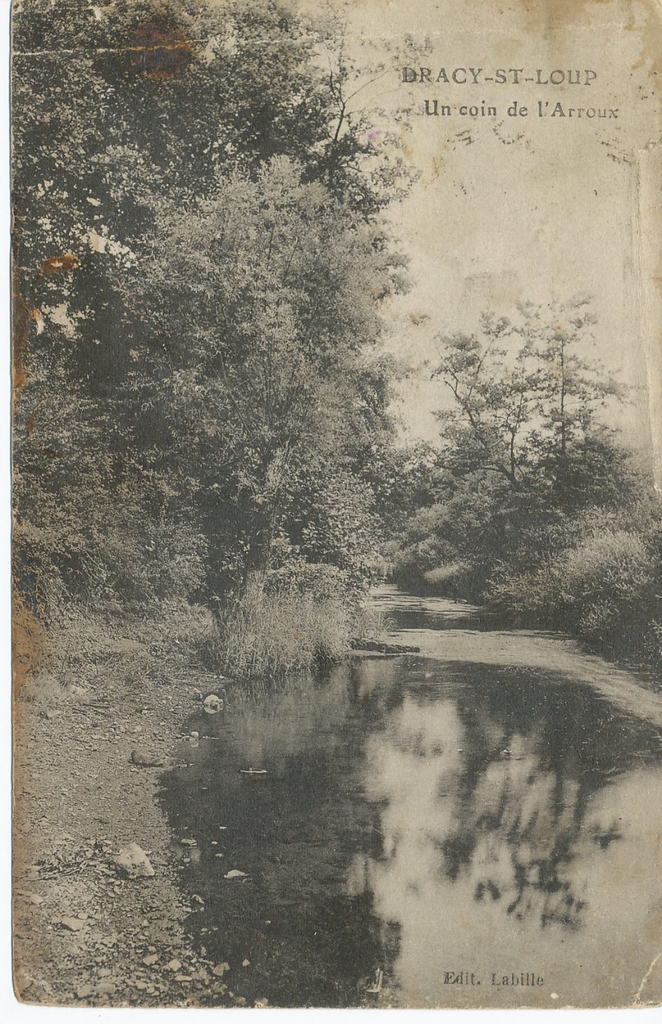 Dracy-Saint-Loup. Un coin de l'Arroux.