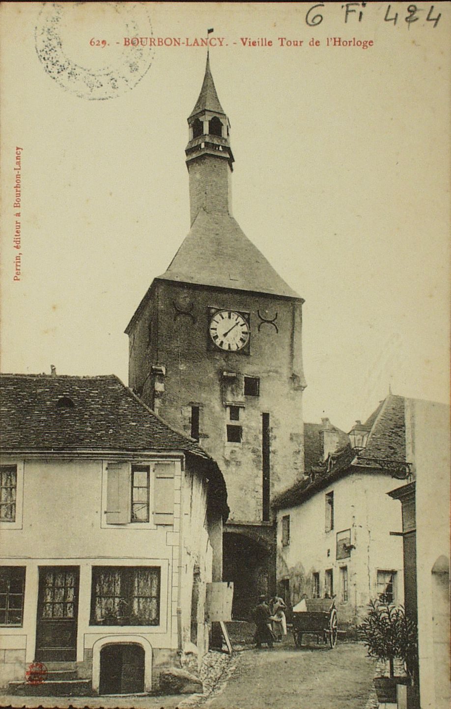 Bourbon-Lancy. Vieille tour de l'horloge.