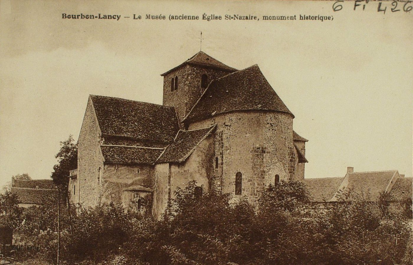 Bourbon-Lancy. Le musée (ancienne église Saint-Nazaire, monument historique).