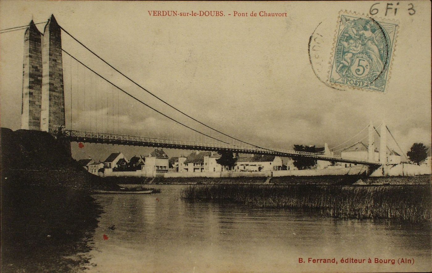 Verdun-sur-le-Doubs. Pont de Chauvort.