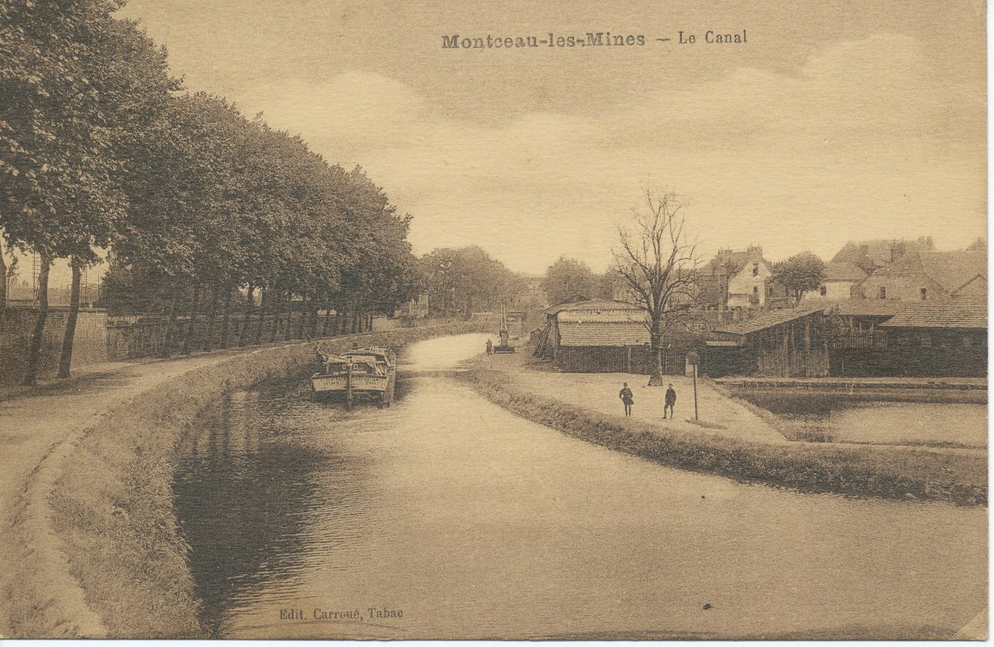 Montceau-les-Mines. Le canal.