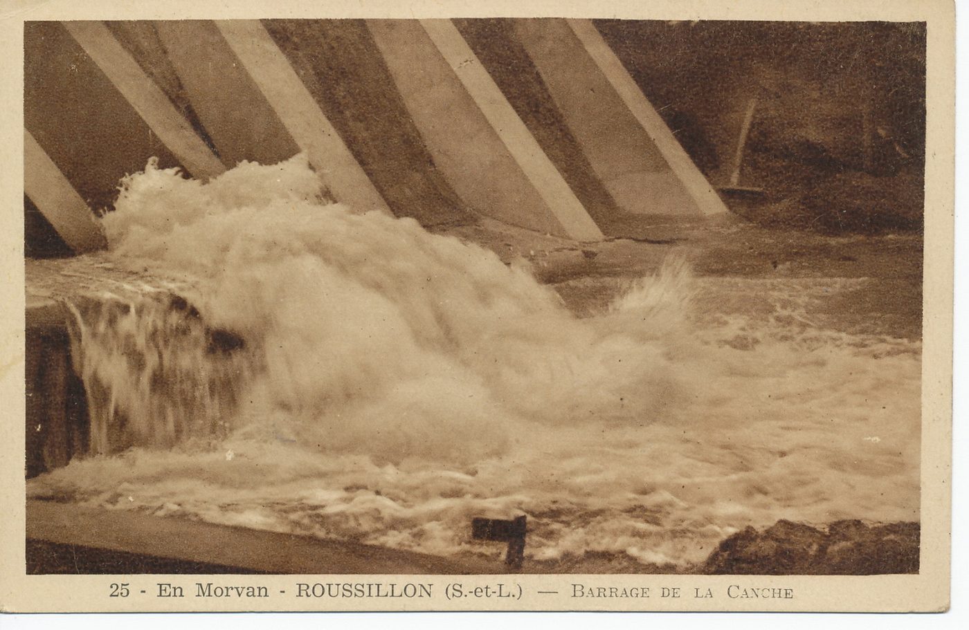 En Morvan. Roussillon. Barrage de la Canche.