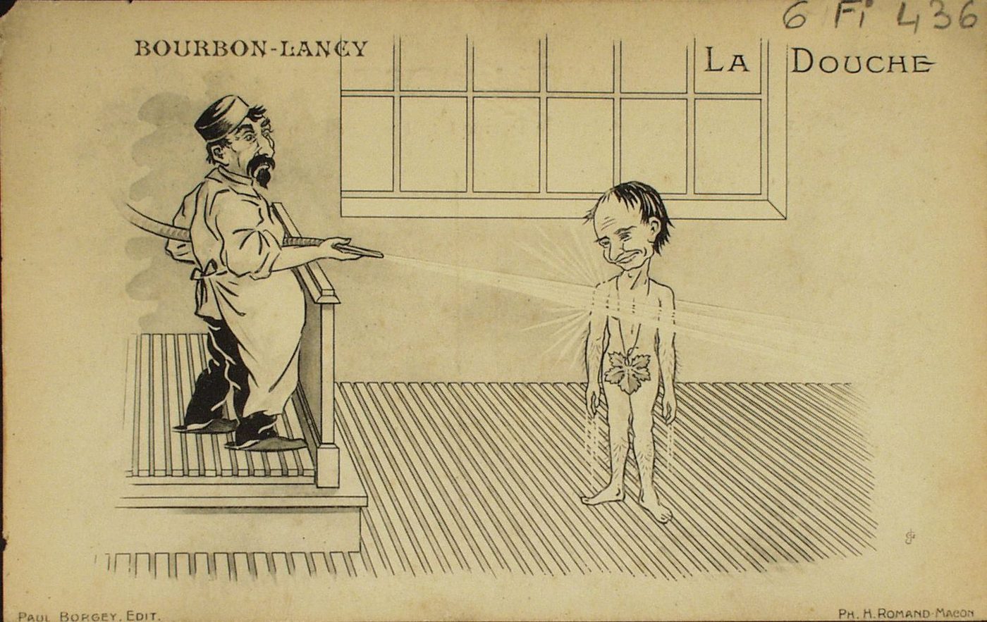 Bourbon-Lancy. La douche.