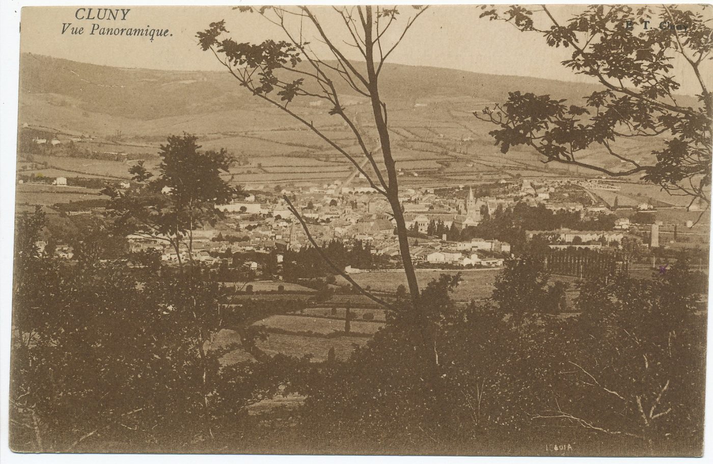Cluny. Vue panoramique.