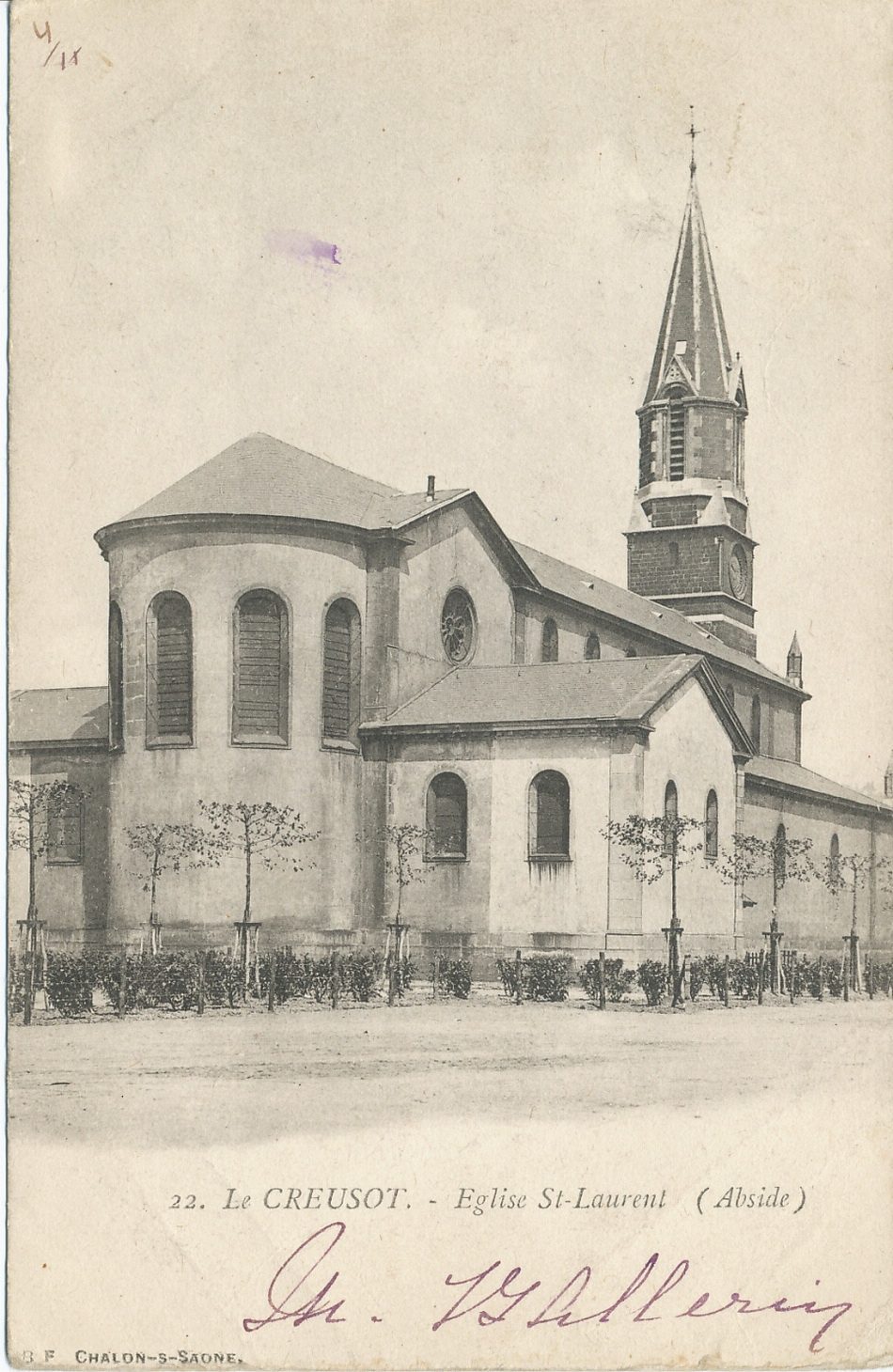 Le Creusot. Eglise Saint-Laurent (abside).