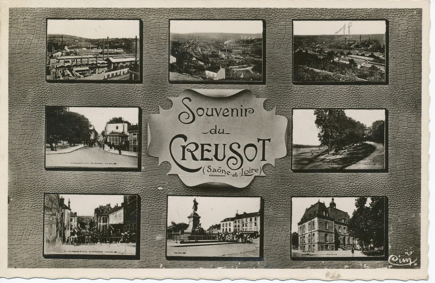 Souvenir du Creusot (Saône-et-Loire).