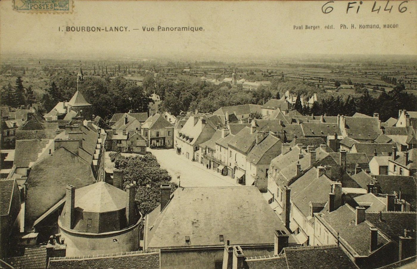 Bourbon-Lancy. Vue panoramique.