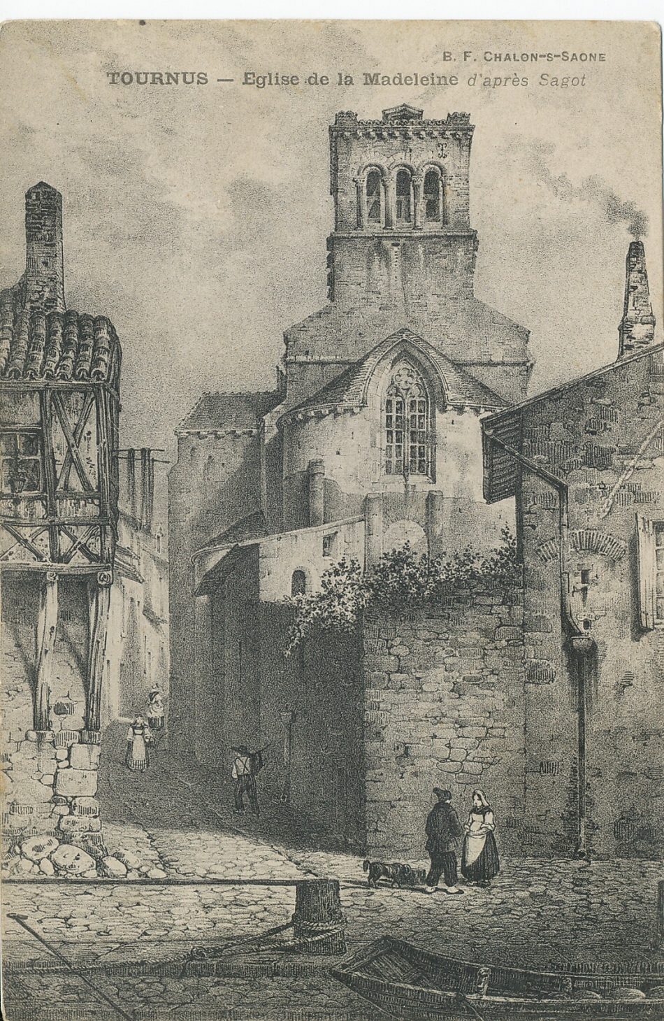 Tournus. Eglise de la Madeleine d'après Sagot.