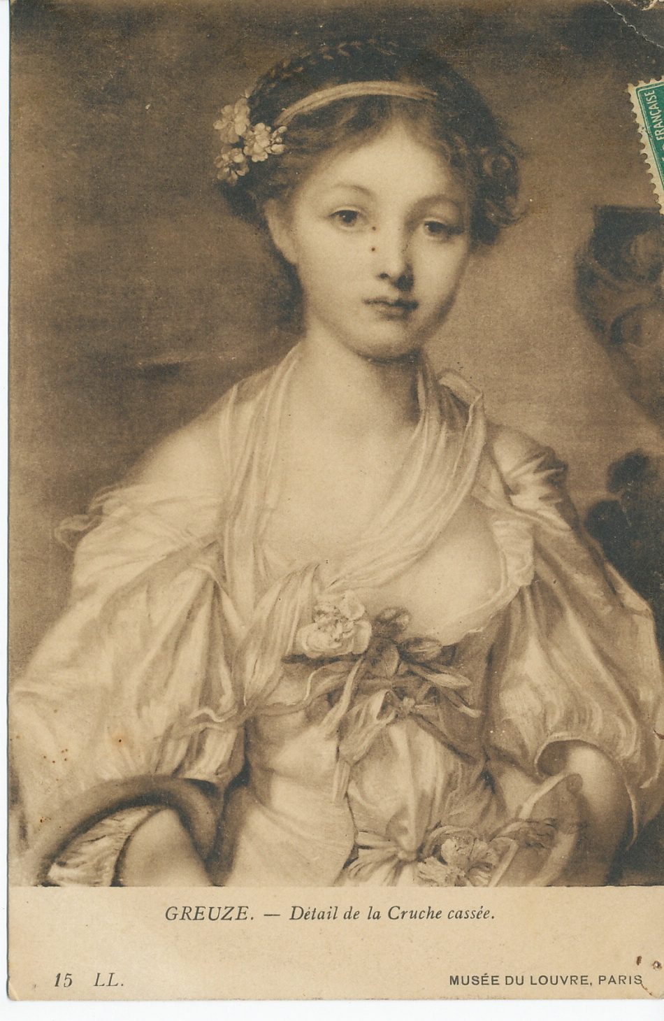 Greuze. Détail de la cruche cassée.