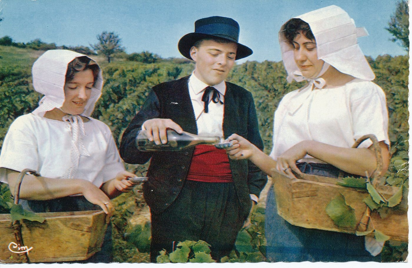 Bourgogne. Groupe folklorique "la Côte Chalonnaise".