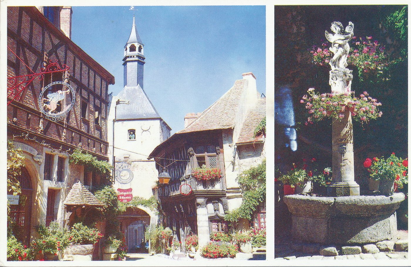 Maison de bois (XVIe s.). Bourbon-Lancy.