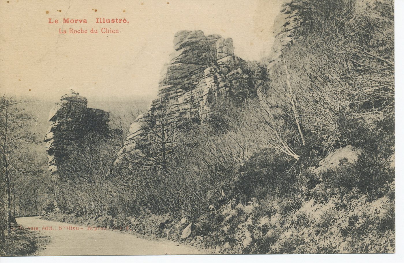 Le Morvan illustré. La Roche du Chien.